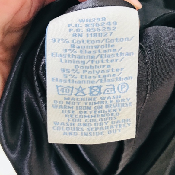 BODEN {6} Shift Dress Black Cotton Knee Length Cap Sleeve Gray Circles - Picture 9 of 9